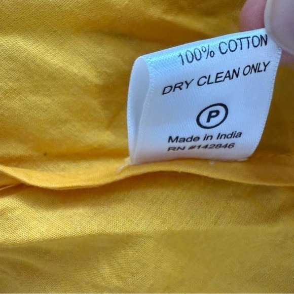Rhode Frida Dress Womens XS Yellow Resortwear Cottagecore Summer Beach - Picture 10 of 10